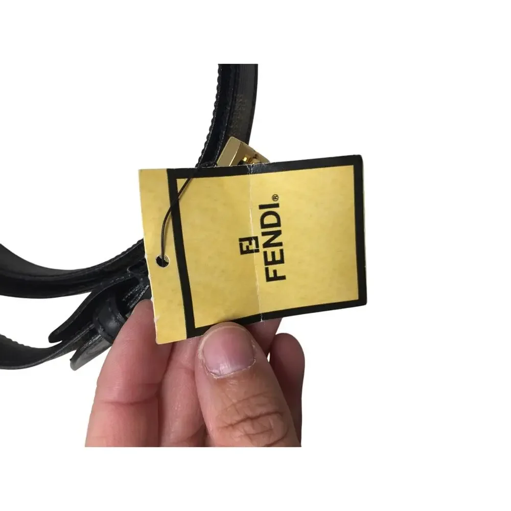 Fendi Vintage Penguin Stripe Belt in Box with Tag
